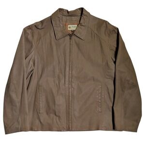 Vintage Wilsons Leather Jacket Mens Size 2Xl XXL Brown Lined Western Cowboy